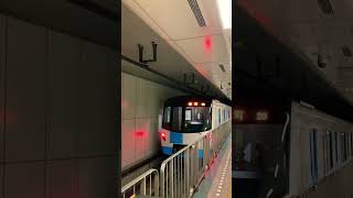 【ｺﾞﾑﾀｲﾔ方式?】札幌市営地下鉄9000形　栄町駅発車（回送）