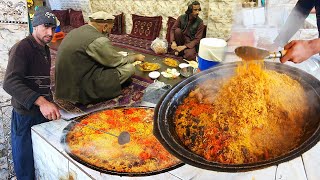 Traditional Afghans Most Famouse BIRYANI making Process | street food