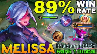 89% Win Rate Melissa Perfect Gameplay! - Top 1 Global Melissa by Priaidaman99ZF - Mobile Legends