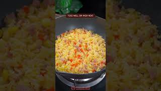 easy golden fried rice recipe #recipe #friedrice #cooking #chinesefood #eggfriedrice #uncleroger