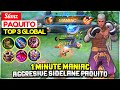 1 Minute MANIAC, Aggresive Sidelane Paquito [ Top 3 Global Paquito ] Súmz - Mobile Legends