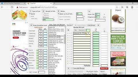 How to Use Soapcal net (How to calculate for the lye in soap making)