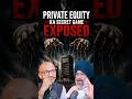 Private Equity Ka Secret Game EXPOSED #shorts