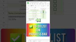 ✅️ To-Do List con Progress Bar | Google Sheets