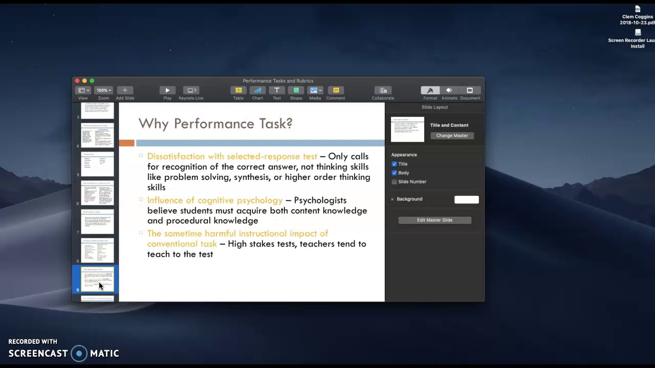 Performance Tasks and Rubrics - YouTube