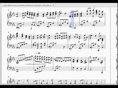bow the knee youtube bow the knee sheet music