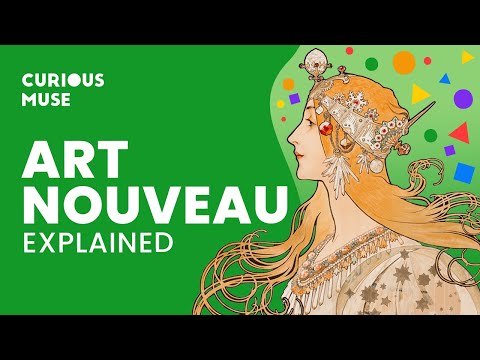 Video: Ornament in Art Nouveau style. Art Nouveau, Secession, Jugendstil and Eastern culture