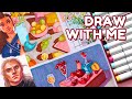 WHAT SHOULD I DRAW TODAY? | Ohuhu Markers + Sketchbook First Impressions