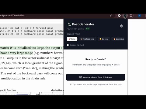 X Post Generator video preview 2