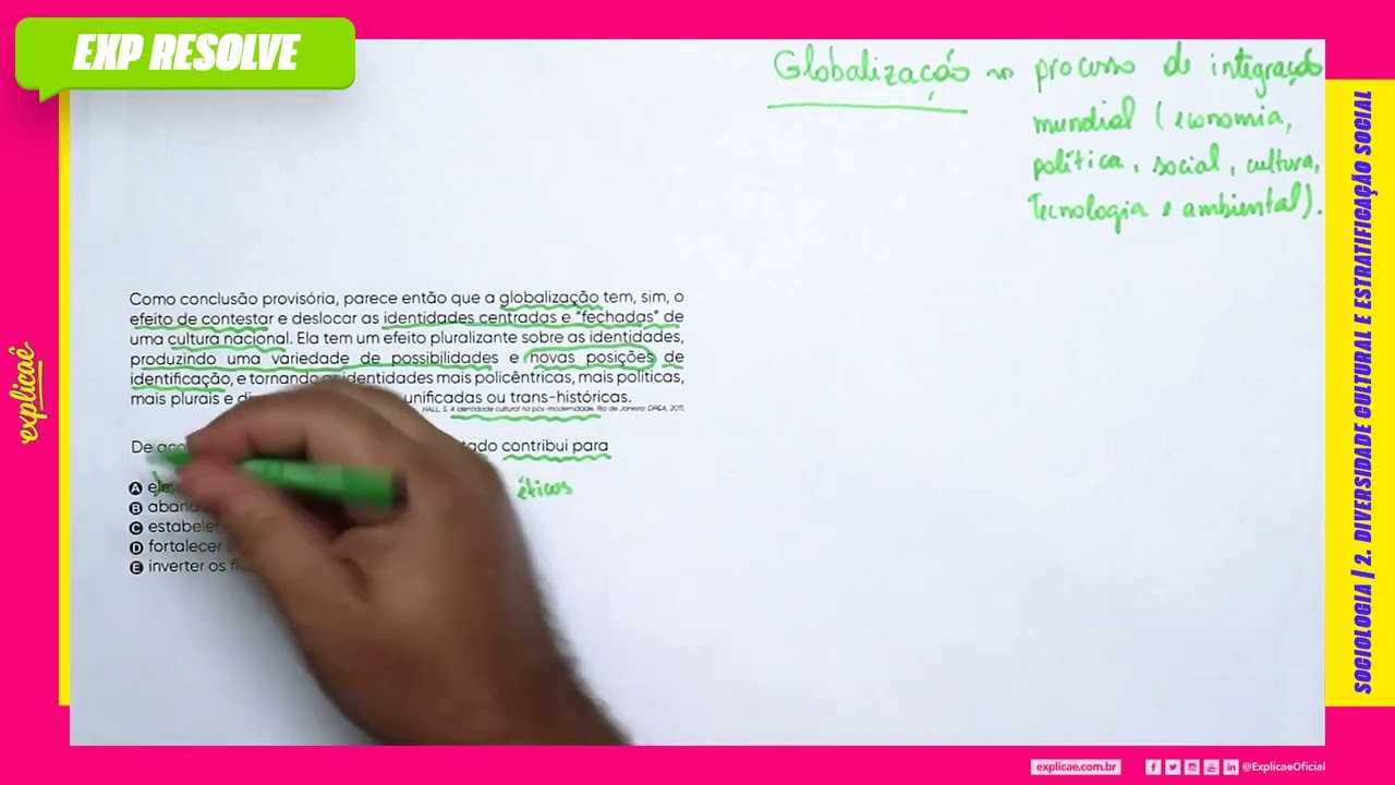 COMO CONCLUSÃO PROVISÓRIA, PARECE QUE A GLOBALIZAÇÃO  (...) | DIVERSIDADE CULTURAL E ESTRATIFICAÇÃO
