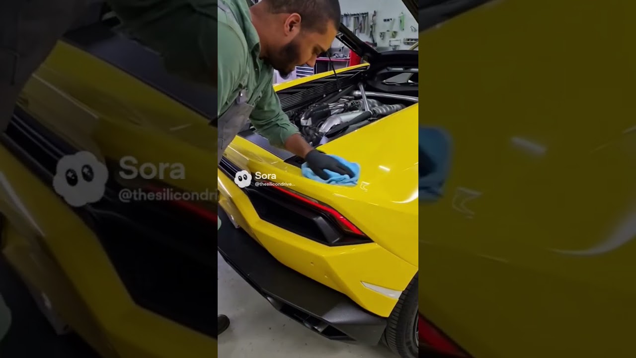 Doing maintenance on my Lamborghini 🛠️🏎️💨 