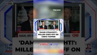 Celebrity WATCH: Stephen Miller goes OFF on Jake Tapper over Maduro capture #shorts #foxnews #us Wealth
