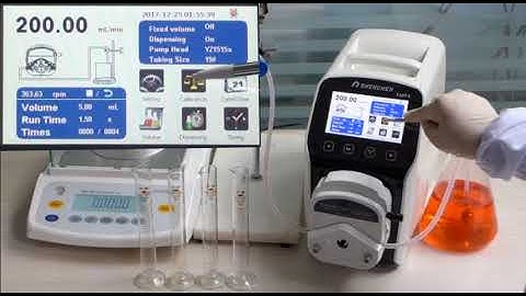 Shenchen LabV6 flow rate peristaltic pump operation