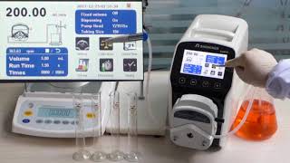Shenchen LabV6 flow rate peristaltic pump operation