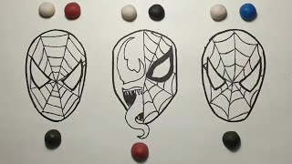 How to draw Spider Man? Magic plasticine