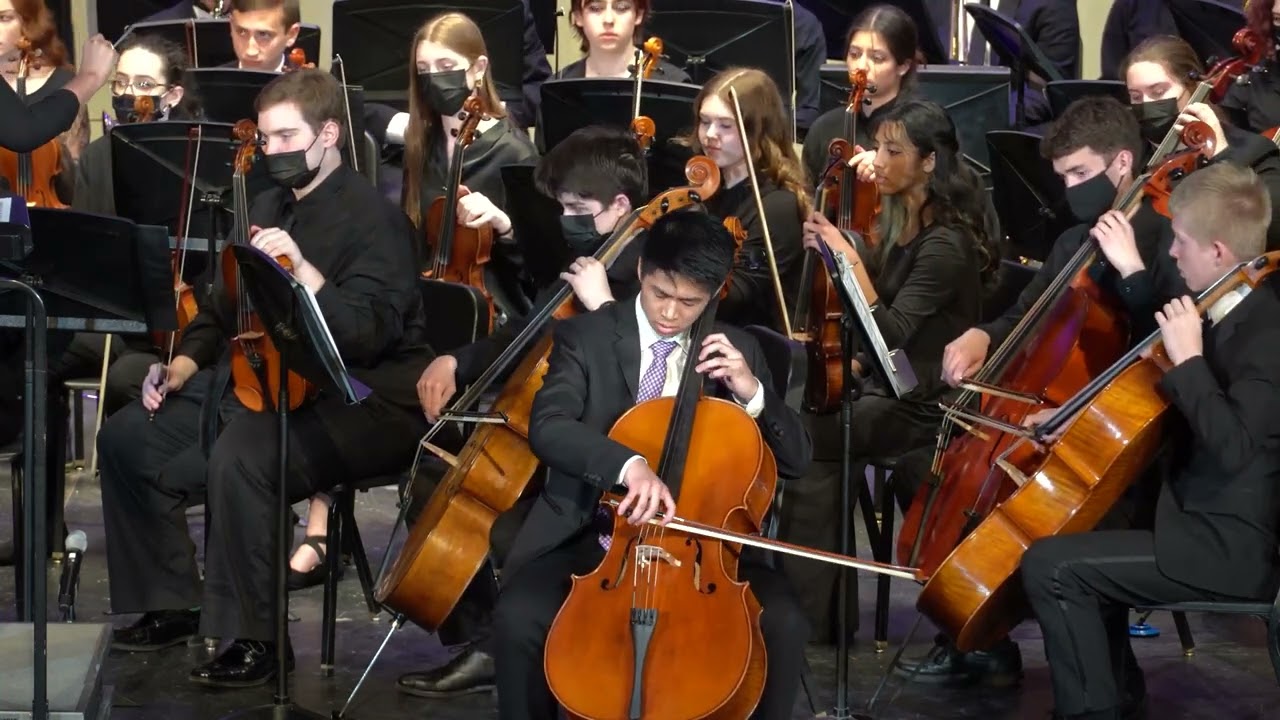 Isaac Hsu - Elgar Cello Concerto in E Minor, Op 85, 1st Movement - District 99 Symphonic Orchestra