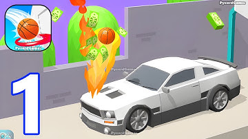 Bounce Dunk - Basketball Game - Gameplay Part 1 Level 1-12 - Android Gameplay