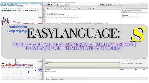 "Build a Volume Heat Map from a ChatGPT Prompt | EasyLanguage + TradeStation Tutorial"