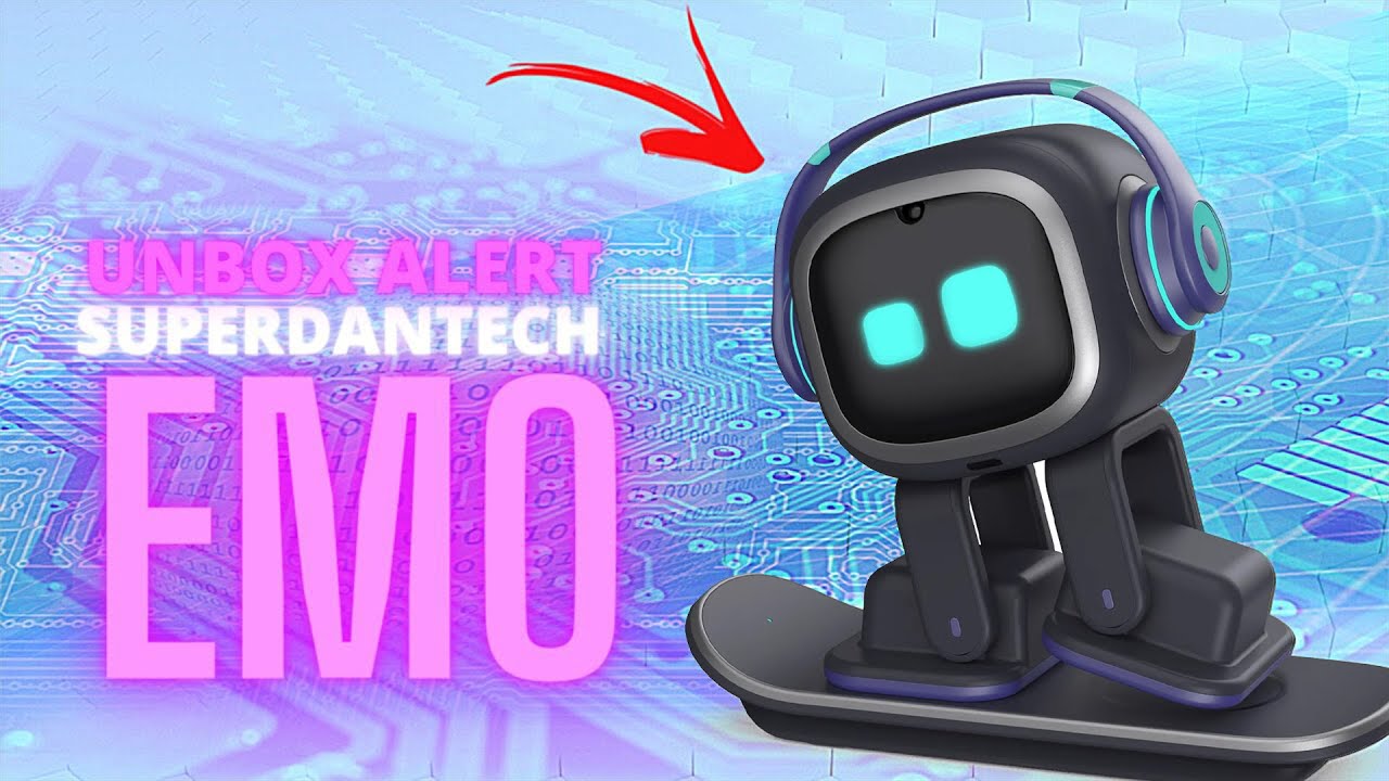 EMO Go Home Robot, AI Desktop Pet with Charging Dock, Living.AI