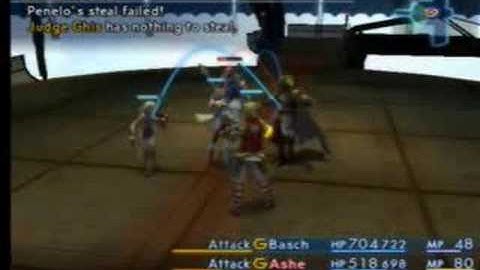 FFXII: Judge Ghis and the escape.
