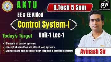 Control System | Lec-1 | FREE Class 🎓 | Mahashivratri Offer 🕉️ | For AKTU EE 3rd Year