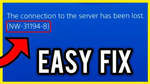 How to fix error Nw-31194-8 on ps4