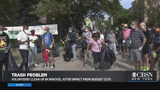 Volunteers Clean Up In Inwood After Impact From Budget Cuts