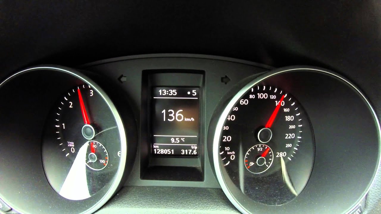 VW Golf 6 GTD Beschleunigung 0100 km/h HD YouTube