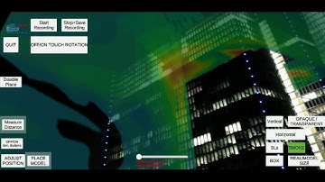Turbulent Combustion in High Rise Building in Augmented Reality (CFD Simulation by Night)