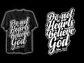 Custom Typography T-Shirt Design | T-Shirt Design In Illustrator | Christian T-Shirt Design Tutorial