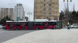 Buses in Baku, Azerbaijan 2024 - Автобусы в Баку, Азербайджан