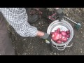 Homemade potato washer and peeler