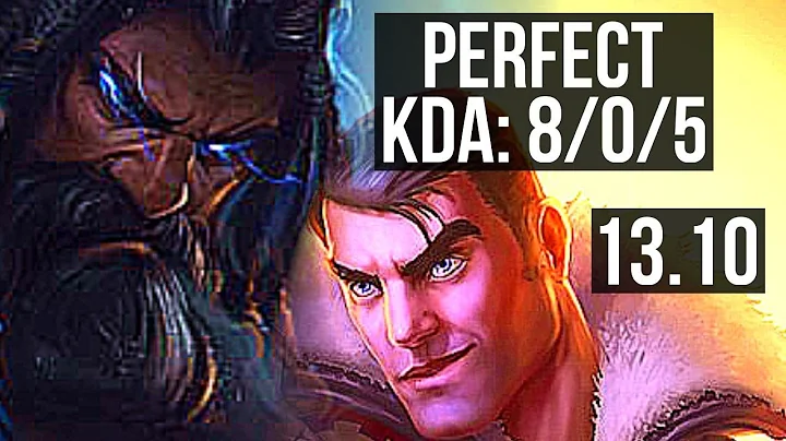 UDYR vs JAYCE (TOP) | 8/0/5, 600+ games, Legendary | KR Grandmaster | 13.10