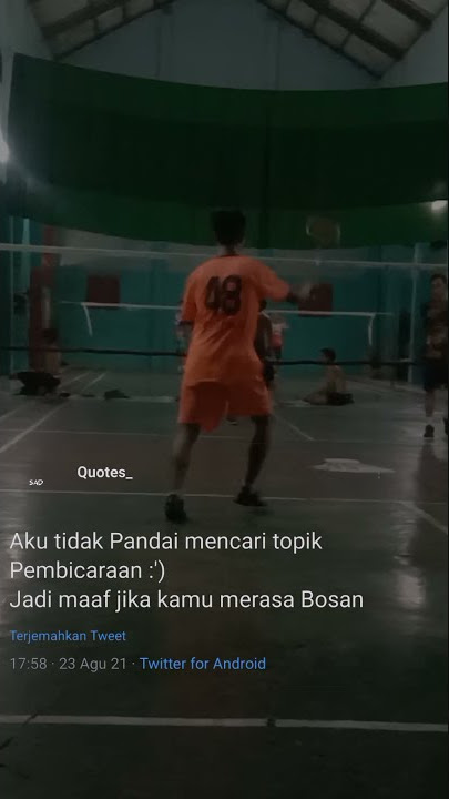 kata kata mutiara Anak Badminton