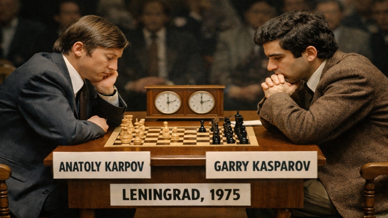 Anatoly karpov vs Garry Kasparov - Leningrad, 1975