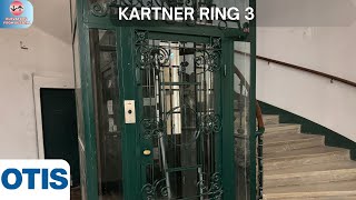 2 Different Beautiful 1910s Freissler (Mod. OTIS) traction elevators@Kartner Ring 3, Vienna, Austria