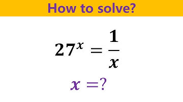Math Olympiad Question, Beautiful Exponential Equation. Can you solve?