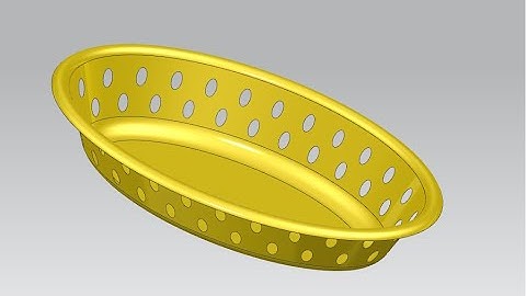 NX CAD # tutorial 6 0 #Laundry Basket #Advanced Surface Modeling chua