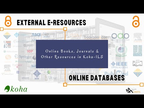 External e-resources in Koha | Catalog online databases in Koha | Koha digital library system