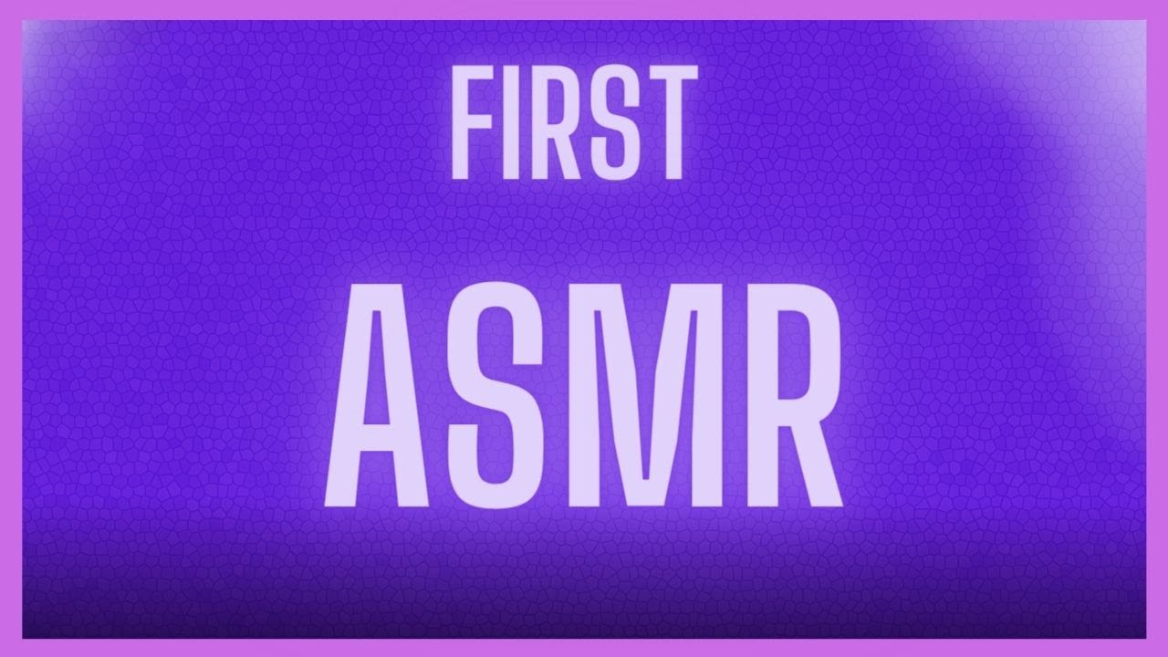 My First ASMR !! (Black Background) - YouTube