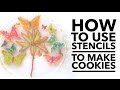 How to use a stencil to make butterfly cookies