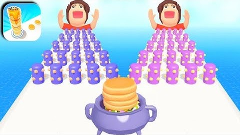 Pancake Run Gameplay All Levels iOS,Android Walkthrough Mobile Game Update Alltrailer Mix LVL #2