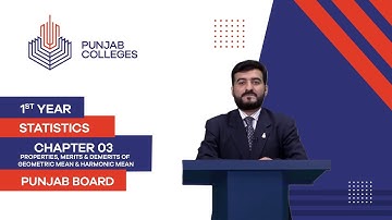 PGC Lectures-Inter Part I-Punjab Board-Statistics-Chapter3-Lec4-Geometric Mean And Harmonic Mean