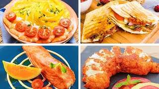 Tasty Recipes With Chicken, Cheese, And Other Goodies For Foodies || 5Minute Recipes Live Stream!