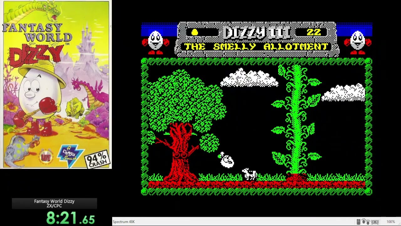 Fantasy World Dizzy (ZX Spectrum) Speedrun 13:05 (World Record