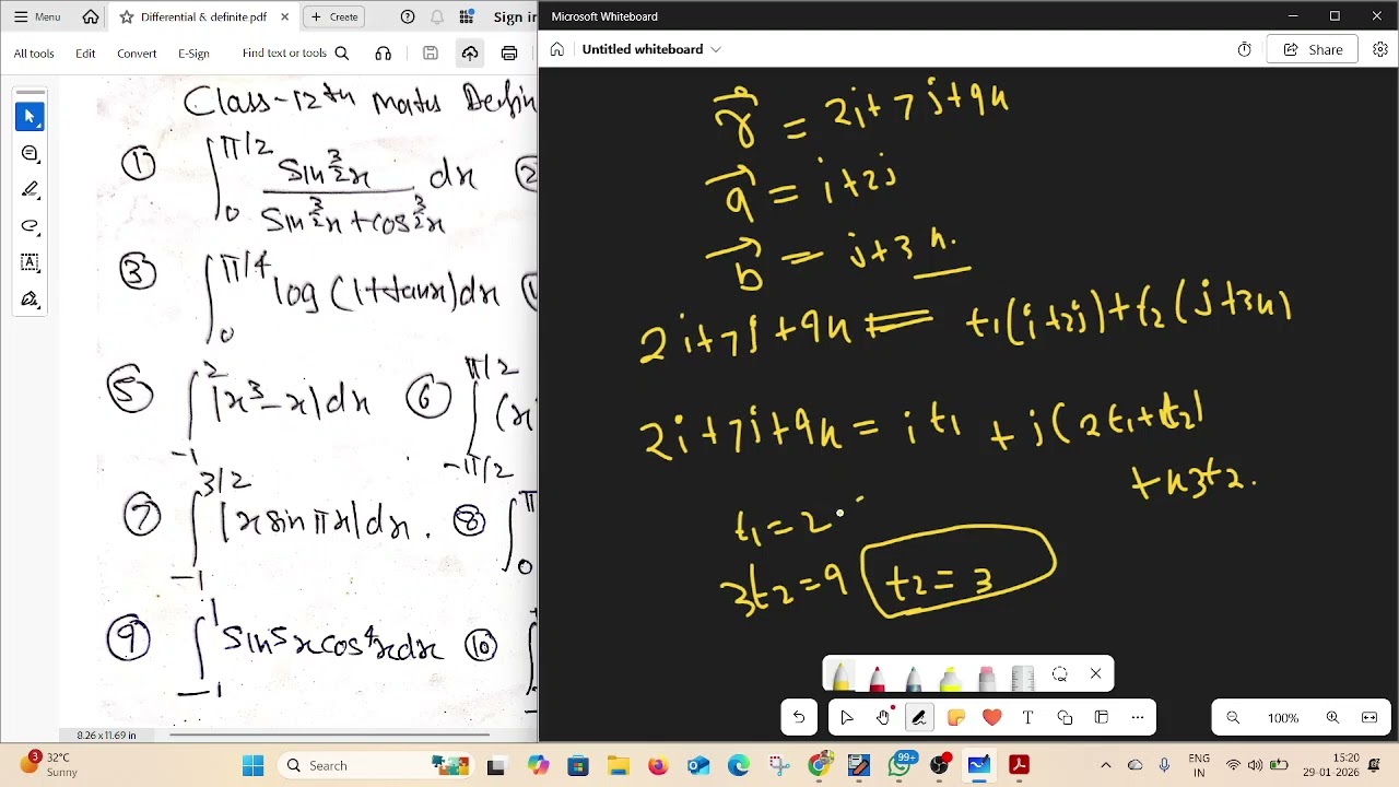 class 12 maths feb revision definite and differential