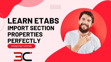 how to import properties in etabs