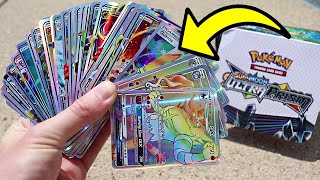 30+ ULTRA RARES PULLED INSIDE A BOOSTER BOX! Fake Pokemon Card Opening