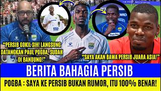 HEBOH❗Bung Binder Konfirmasi Pogba Deal 100% ke Persib❗Reaksi Takjub Pogba Di Sambut Meriah Bobotoh