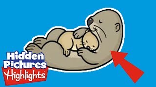Hidden Picture Puzzles | Fun with the otters! | Fun games for kids | Highlights screenshot 1